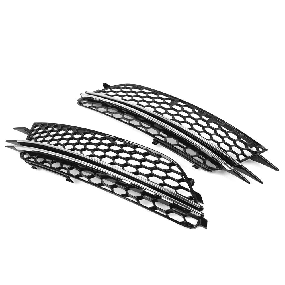 Honeycomb Front Bumper Fog Light Grille for Audi A6 C7 (2012–2015)