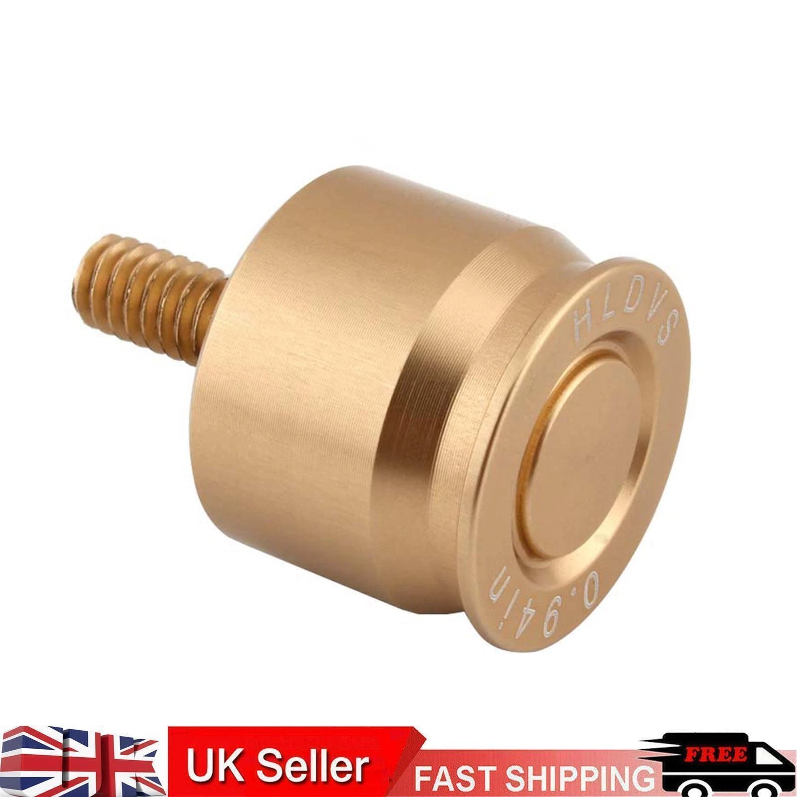 2X CNC Screw Mount Seat Bolt Gold for Harley Dyna, Softail, Sportster, Road King, Glide