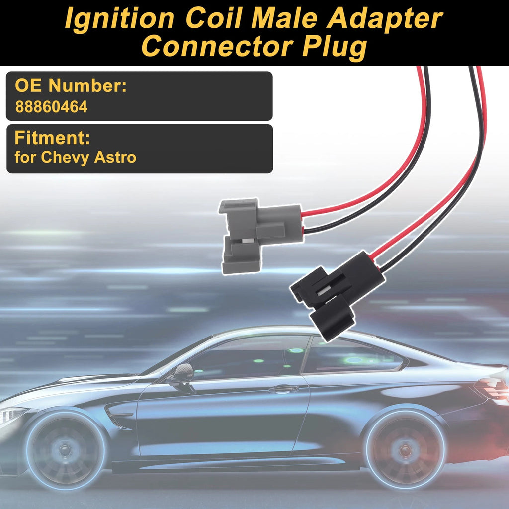 2X Ignition Coil Connector Plug for Chevy Astro (No. 88860464)