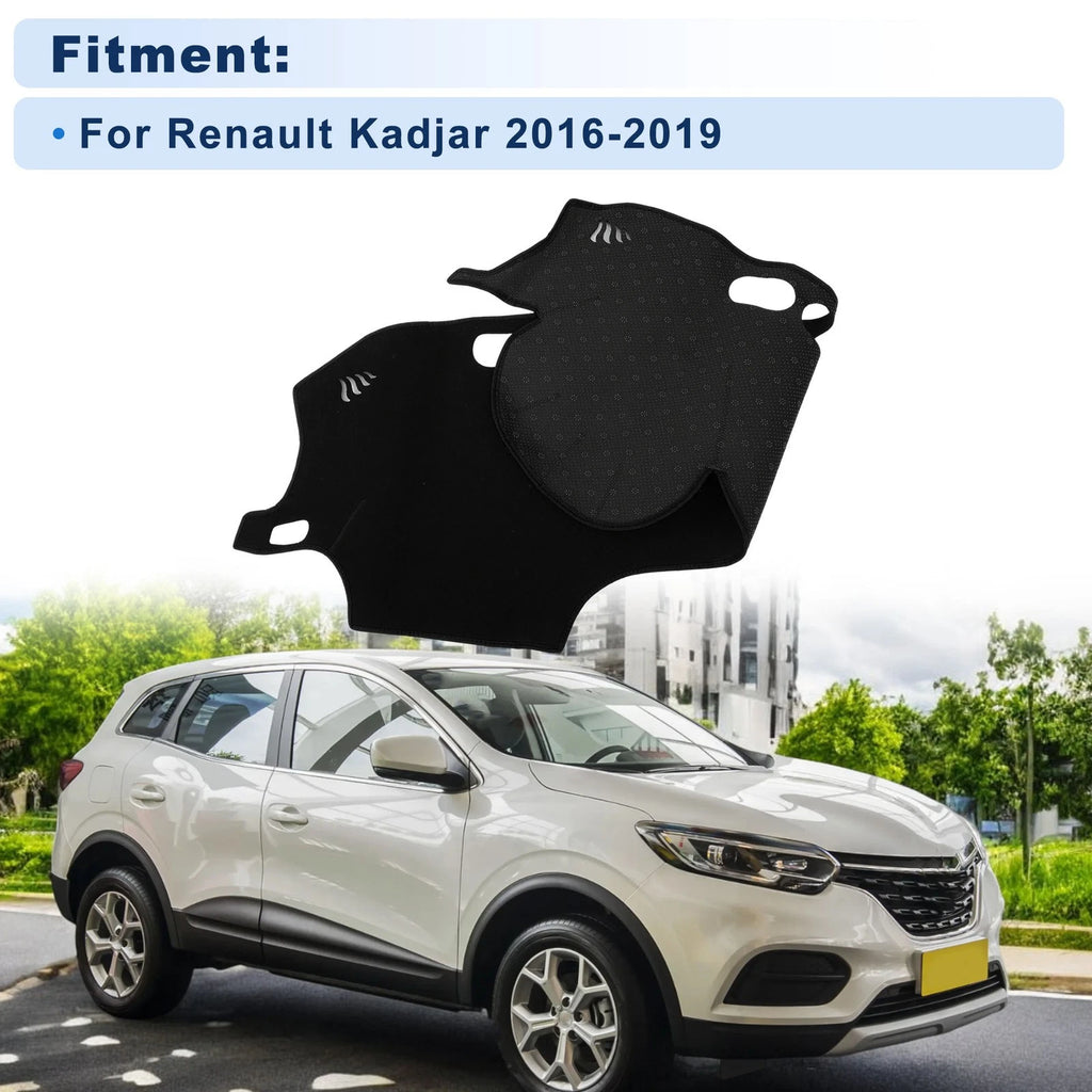 Dash Cover for Renault Kadjar (2016–2019) Polyester Black