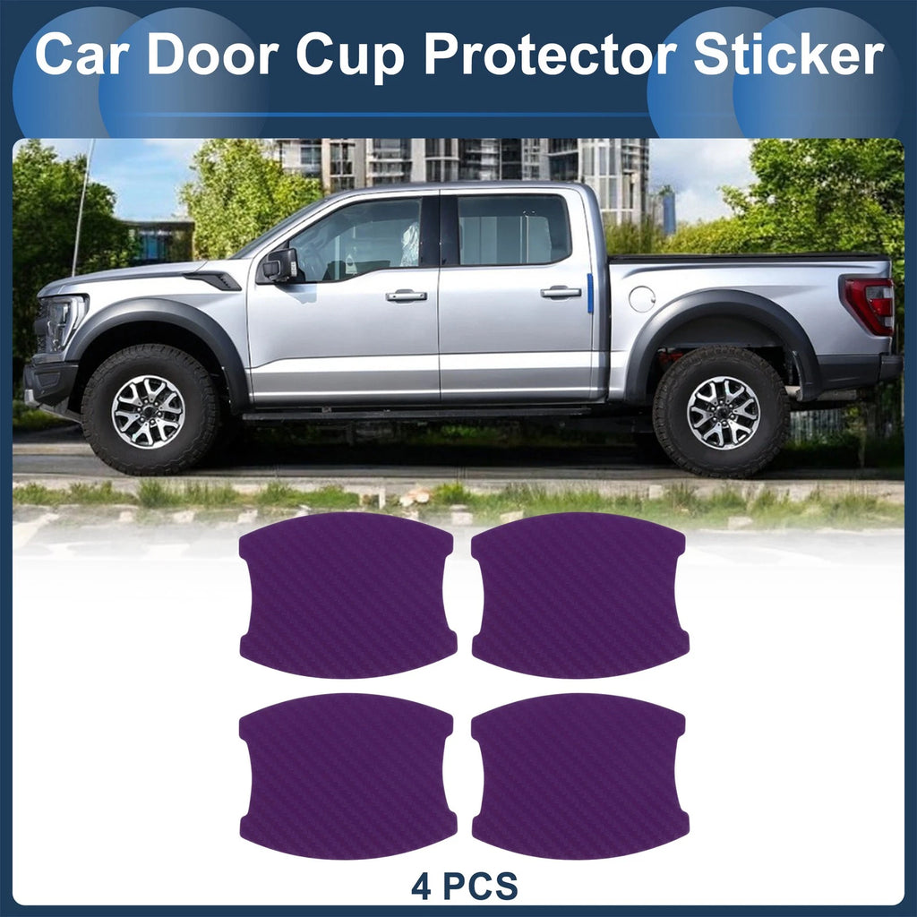 3D Car Door Handle Scratch Protector for Universal Vehicles (68x85mm)