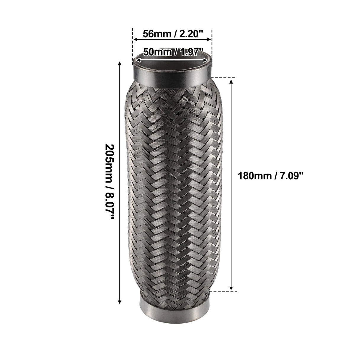 Exhaust Flex Joint 50x205mm Stainless Steel for Universal Fit
