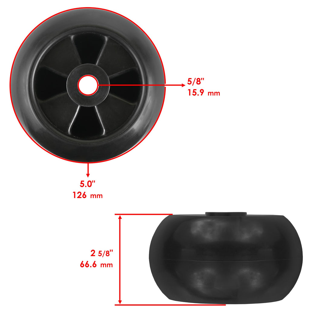 Deck Wheel Kit Replacement for John Deere LT133 LT155 LT160 LT170 (2000–2005)
