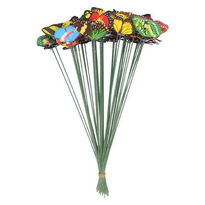 50PCS Wedding Butterfly Stakes for Garden Decor