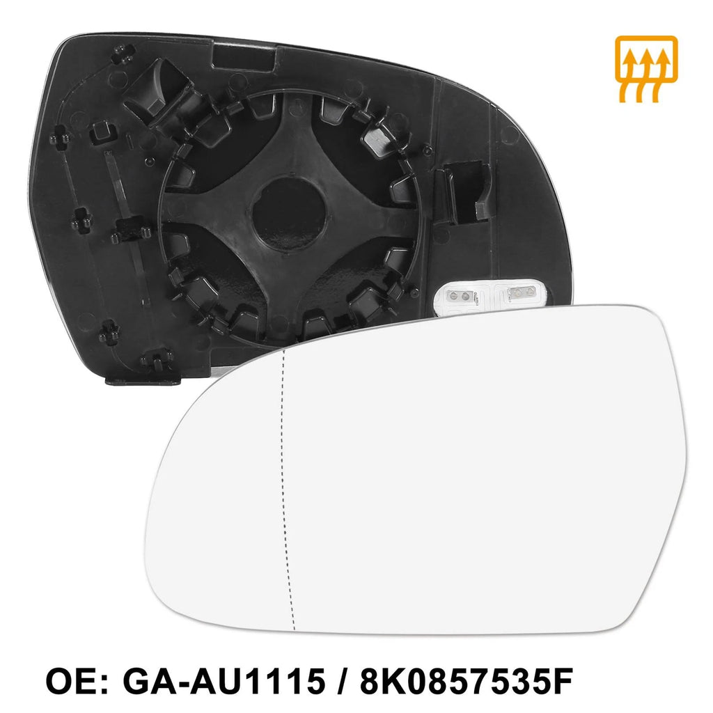 Mirror Glass Heated with Backing Driver Left Side for Audi A5 Quattro S4 (2018–2024)