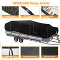 Waterproof Boat Cover for V-Hull Runabouts (Universal Fit)