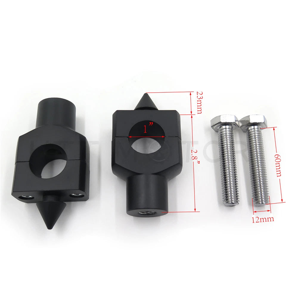 Spike 1" Handlebar Riser Clamp for Suzuki Yamaha Honda Harley Kawasaki