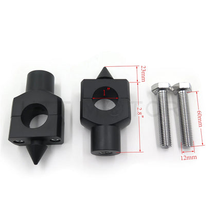 Spike 1" Handlebar Riser Clamp for Suzuki Yamaha Honda Harley Kawasaki