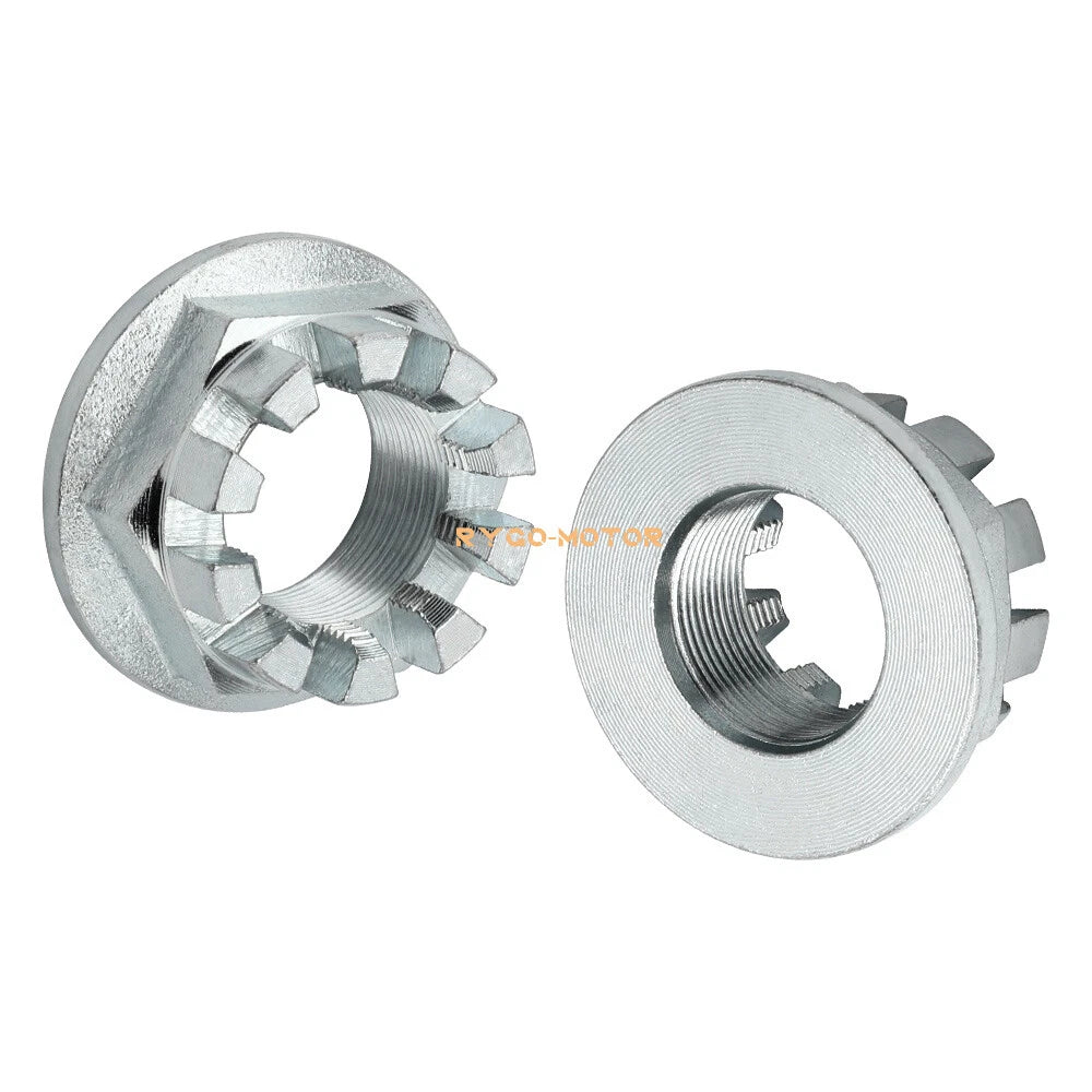 Rear Wheel Axle Nuts w/ Pin for Honda ATV Foreman 400 450 500 520 (1995–2021) #90304-HM7-A10
