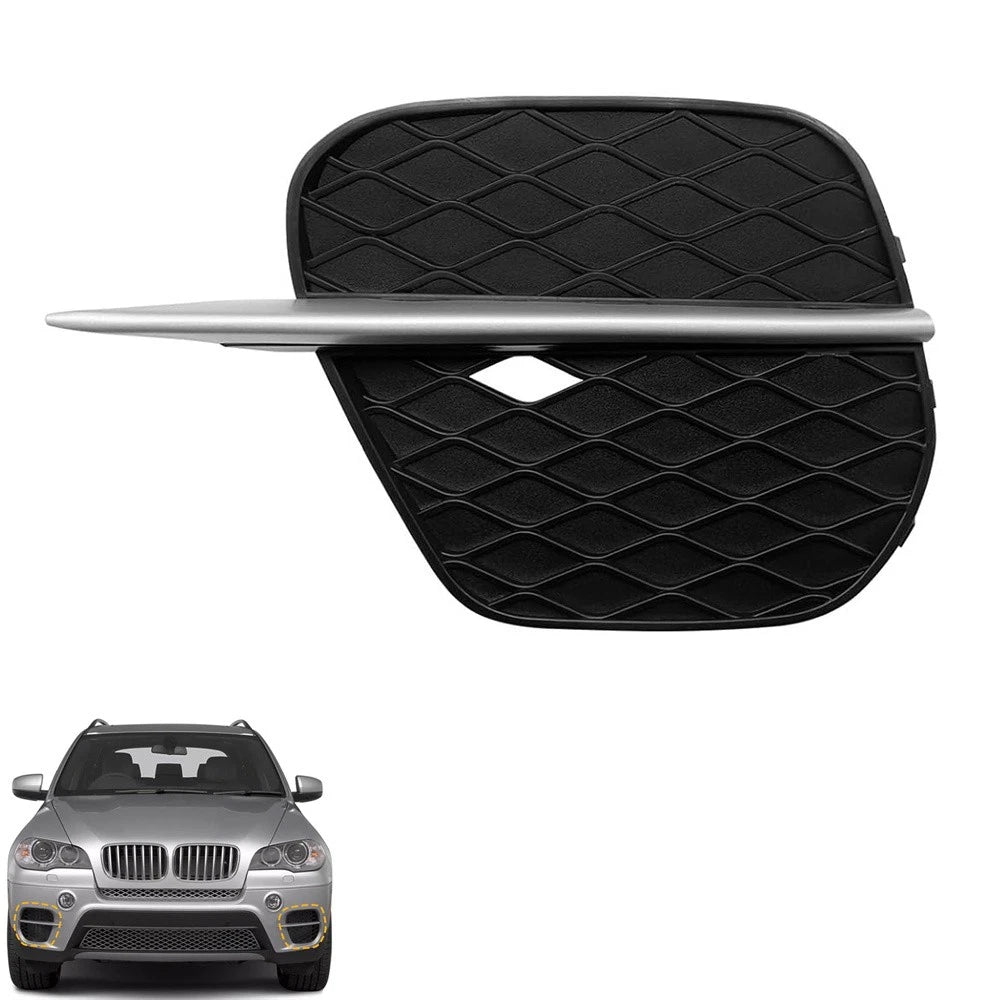 Car Front Left Fog Light Grill 51117222859 51117222847 For BMW X5 E70 2011-2013