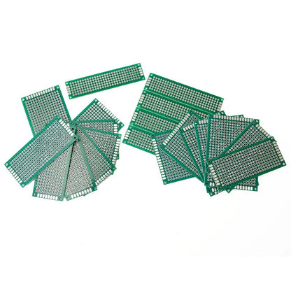 2X PCB ProtoBoards Circuit Boards 2X8cm 3X7cm 4X6cm 5X7cm