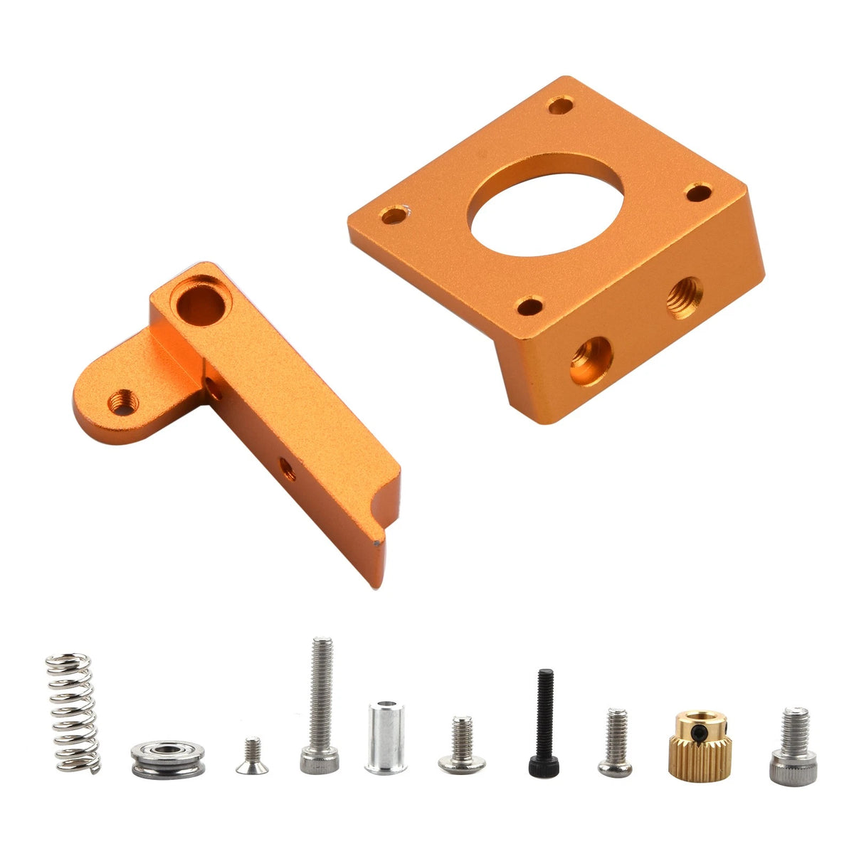 Extruder Aluminum Block Set for MK8 3D Printer (1.75mm Filament)