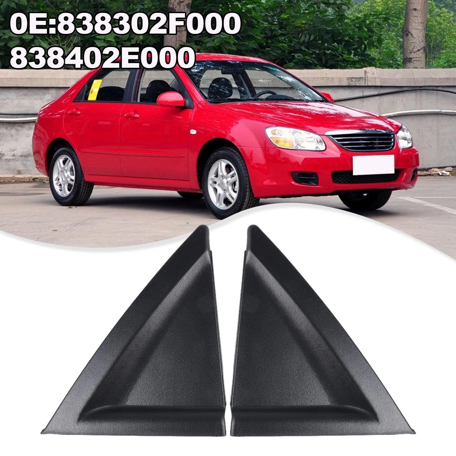 Rear Door Triangular Panels for Kia Spectra (2000–2009)