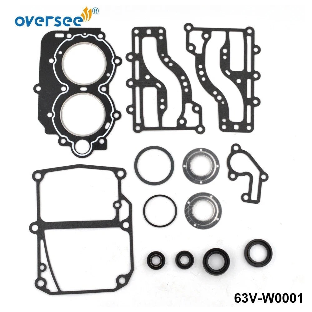 Lower Unit Gasket Kit for Yamaha 9.9HP 15HP Outboard (63V-W0001-01-0)