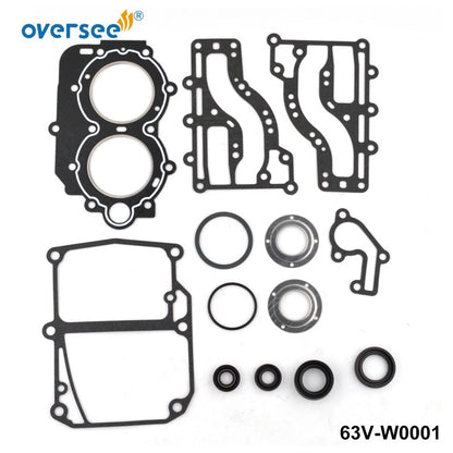 Lower Unit Gasket Kit for Yamaha 9.9HP 15HP Outboard (63V-W0001-01-0)