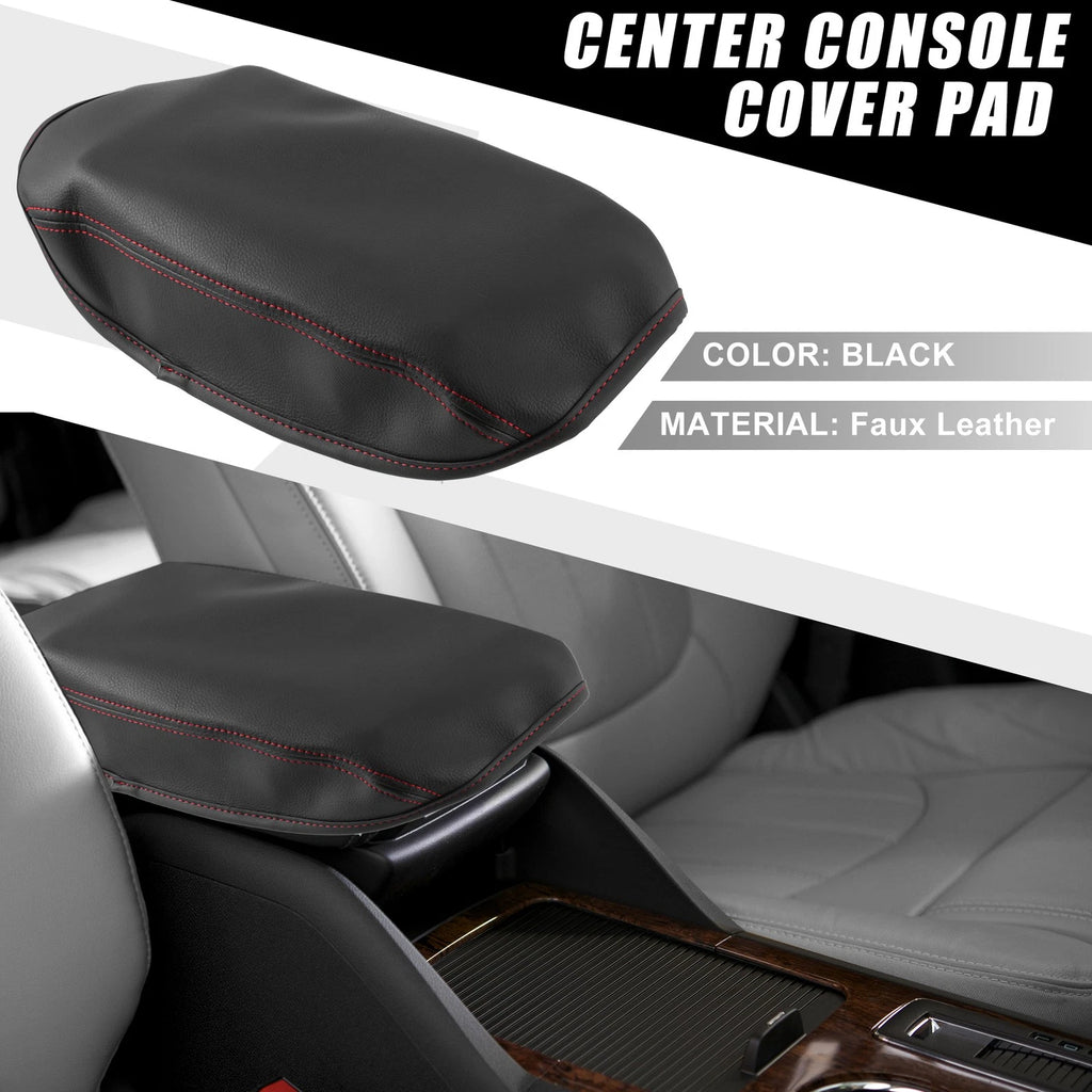 Center Console Pad Armrest Cover Black for Subaru Forester (2019–2023)
