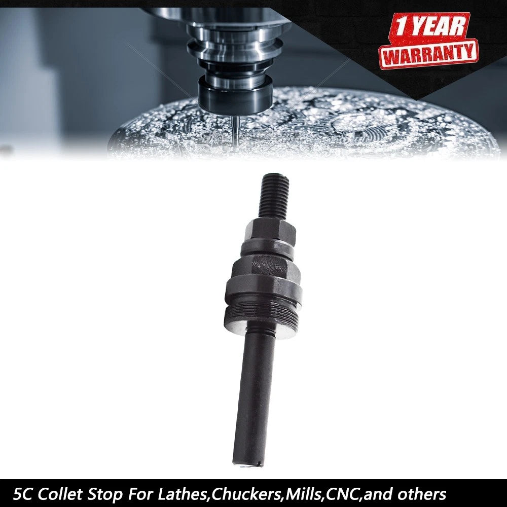 5C Adjustable Threaded Collet Stop Set for Hardinge Lathes (CNC)