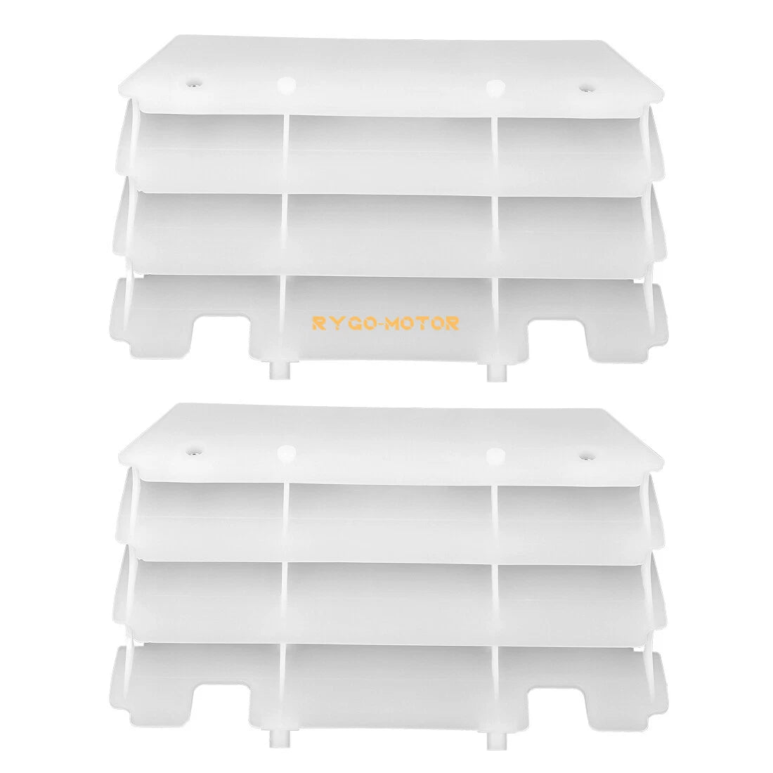 2 Radiator Louvers Guards White for Kawasaki KX125 KX250 (1997–2004) 14037-1310-RZ