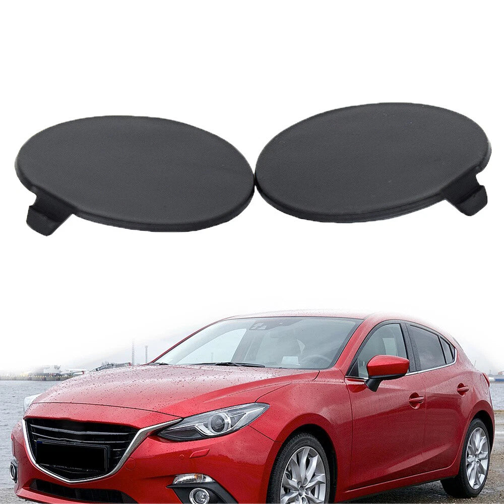 2X Rear Bumper Tow Hook Cover for Mazda 3 (2014–2016)