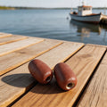 5pcs Orange PVC Circular Float Balls 11x7cm for Fishing Net