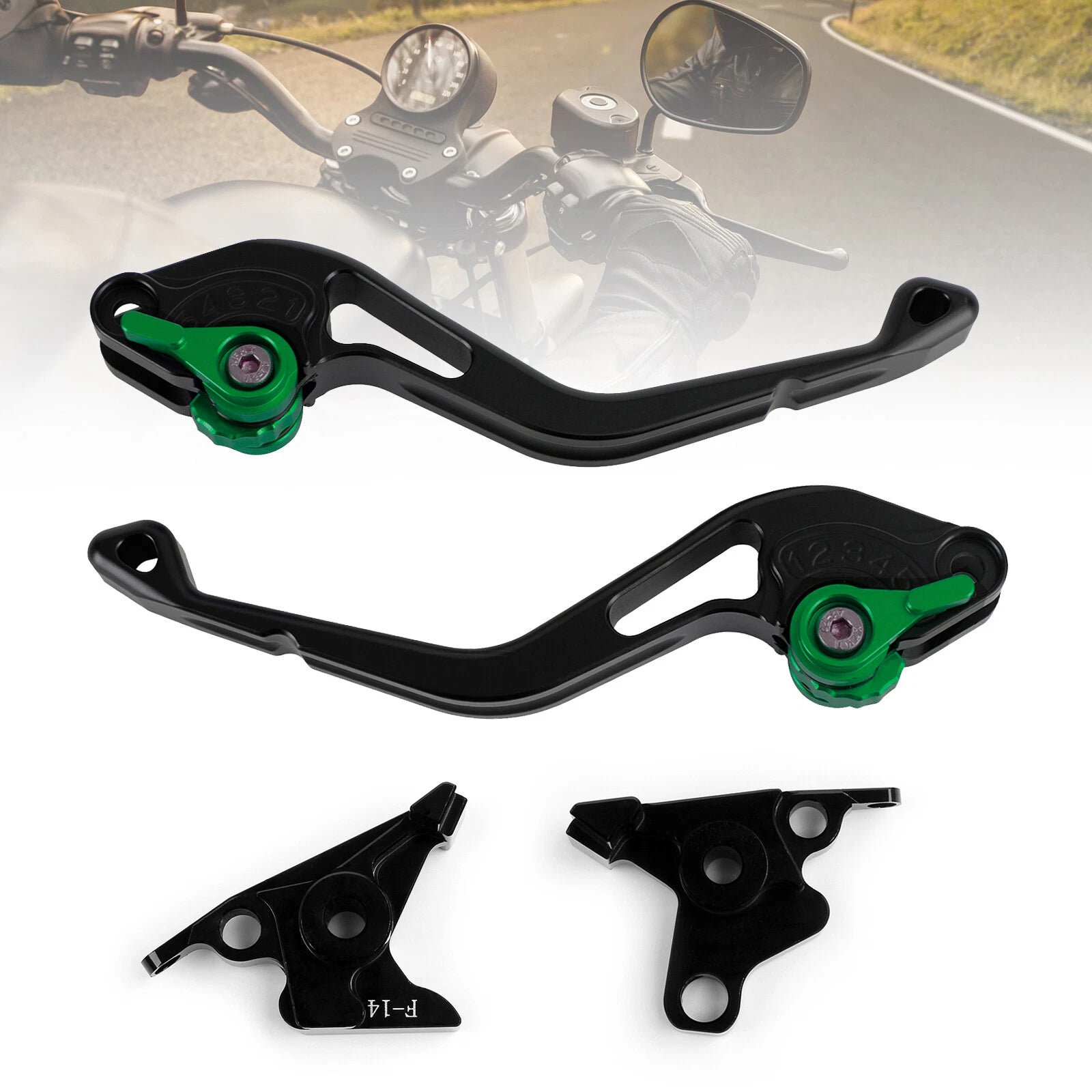 Short Clutch Brake Lever for Kawasaki ZRX1100 ZZR1200 ZX7R ZG1000 (T9)