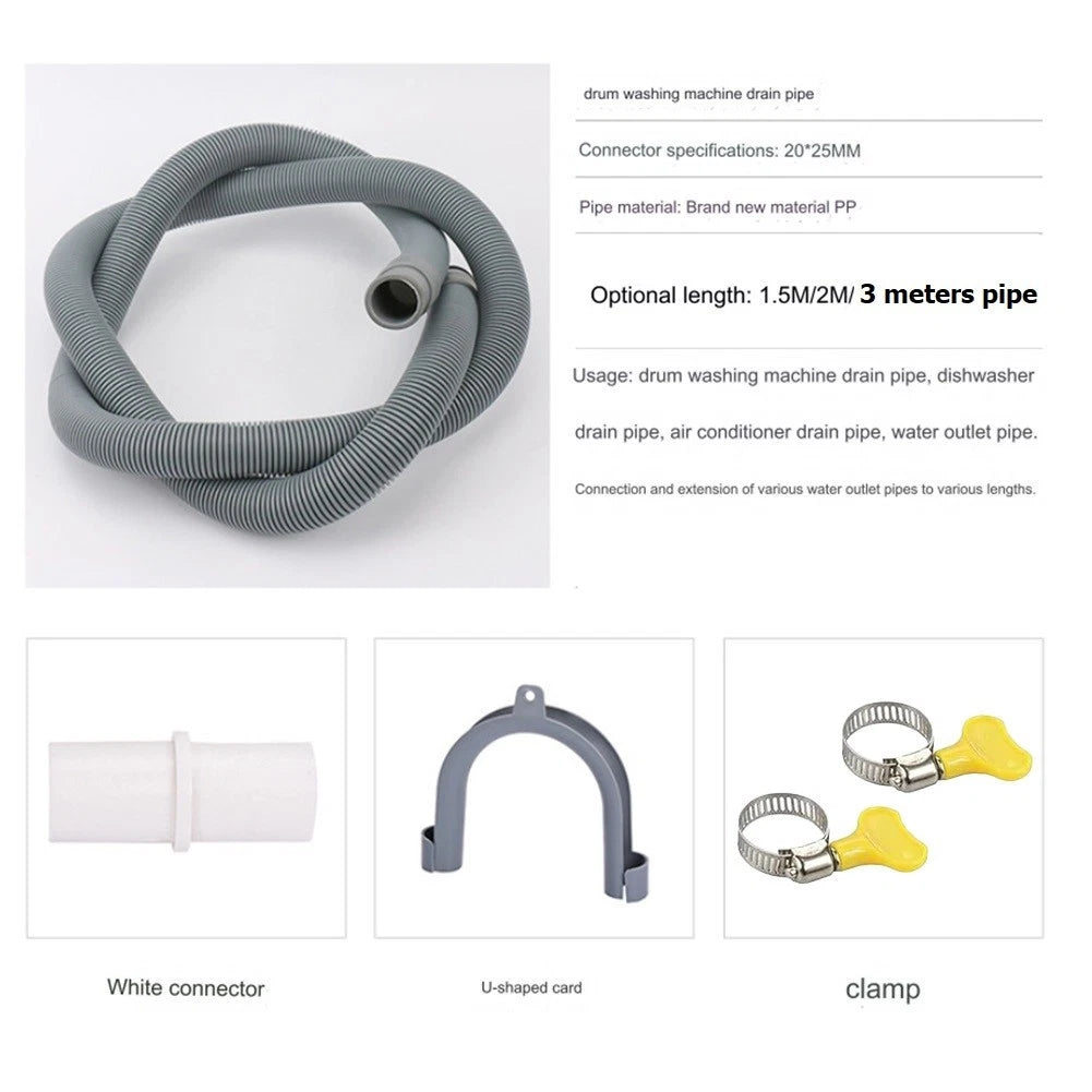 Drain Pipe Connector for M M Meter Drain Waste Hose Extension Kit