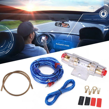 Power Cable for Car Amplifier (Subwoofer) - RCA, AGU Fuse