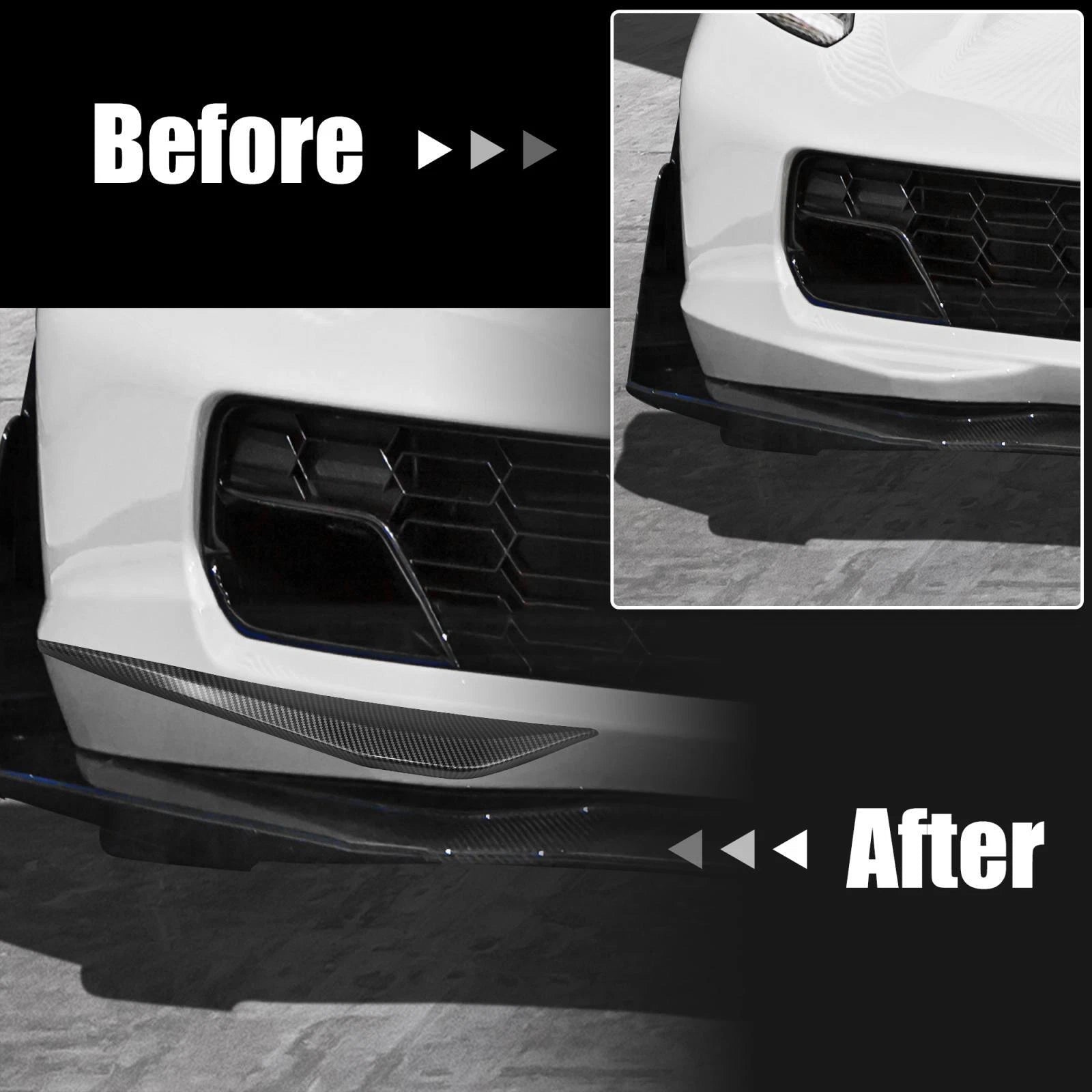 Front Bumper Bottom Corner Cover for Chevrolet Corvette C7 (2014–2018)