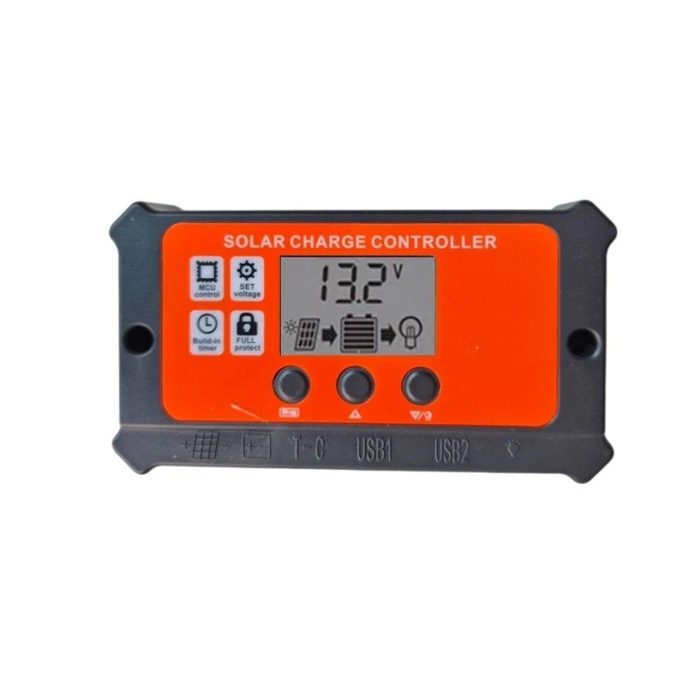 10A Solar Charge Controller for Dual Voltage 12V 24V with LCD Display
