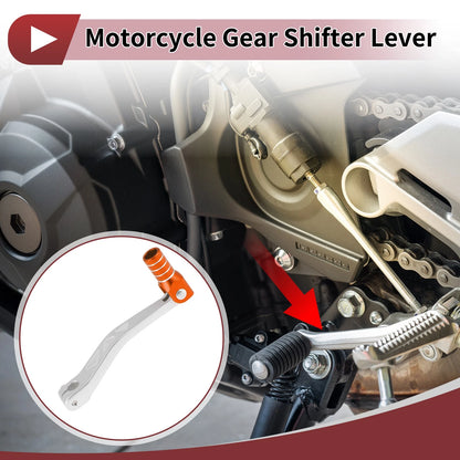 Folding Gear Shifter Levers for Yamaha TTR 50cc (2000–2023) - Silver, Orange