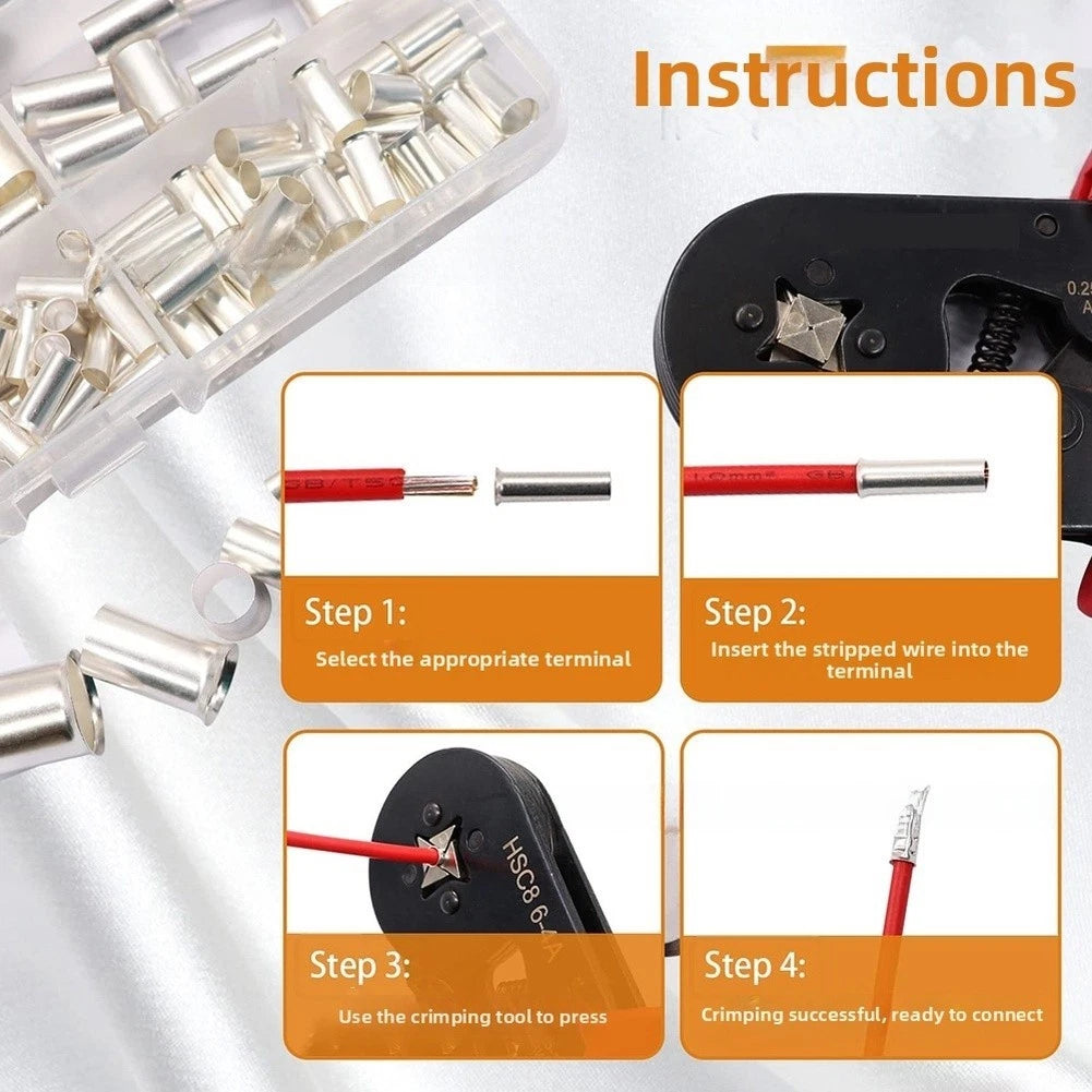 1950 Pcs Wire Ferrules Kit for Electronics