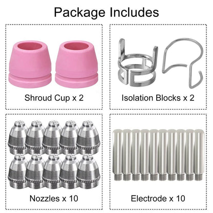 24PCS Plasma Cutting Torch Nozzles for AG60 SG55
