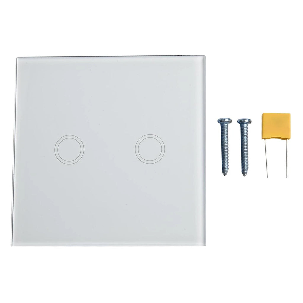 2 Gang Touch Light Dimming Device for Modern Design