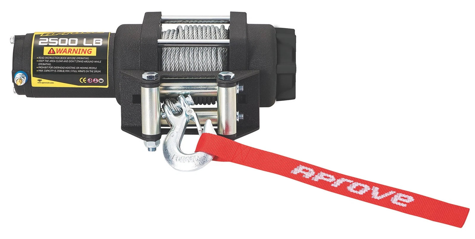 2500 LB Winch with Steel Cable for Universal Applications (2010–2023)