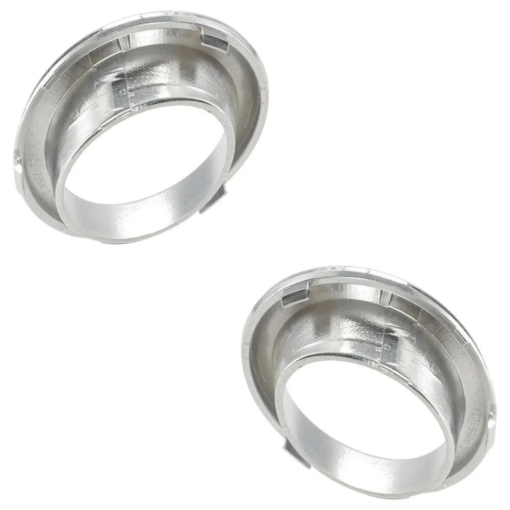 2x Chrome Front Bumper Fog Light Trim Cover Bezel For 2005-2008 Mini Cooper Base