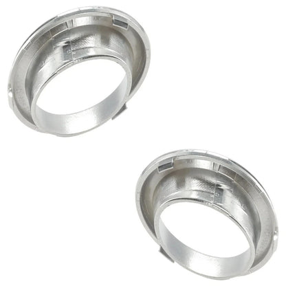 2x Chrome Front Bumper Fog Light Trim Cover Bezel For 2005-2008 Mini Cooper Base