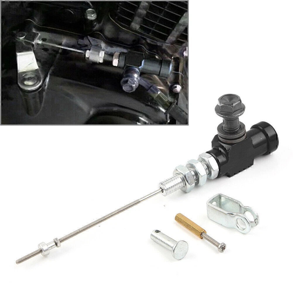 Motorcycle Modified Hydraulic Clutch Cable Hydraulic Brake Pump Cylinder Black