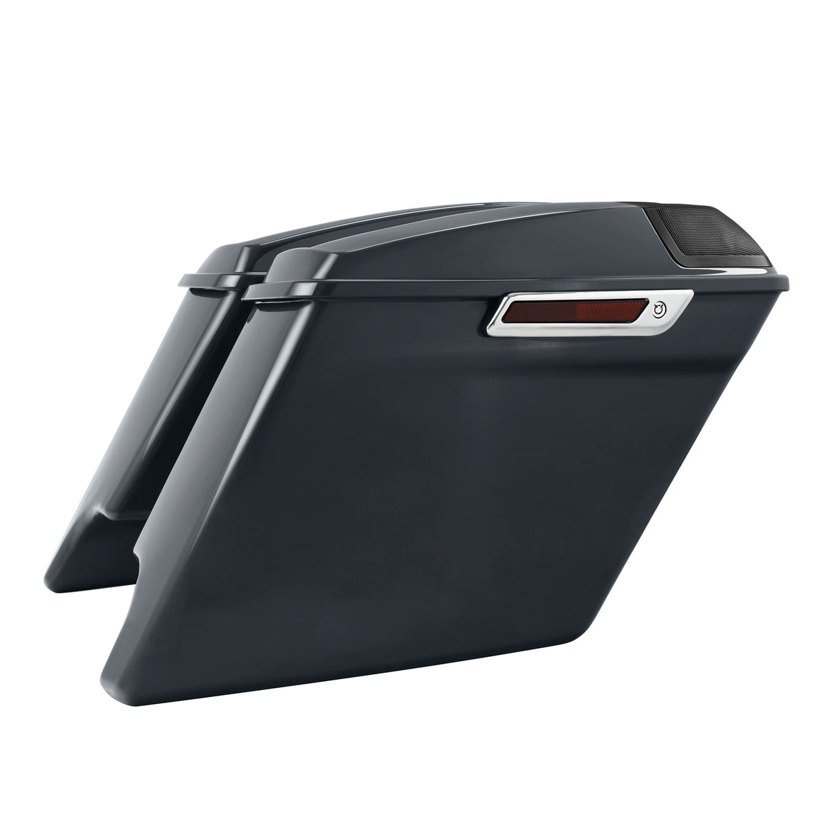 5" Stretched Saddlebags for Harley Touring Road Glide (2014–2023) Gunship Gray
