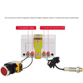 Digital Display Counter Proximity Punch Switch System for