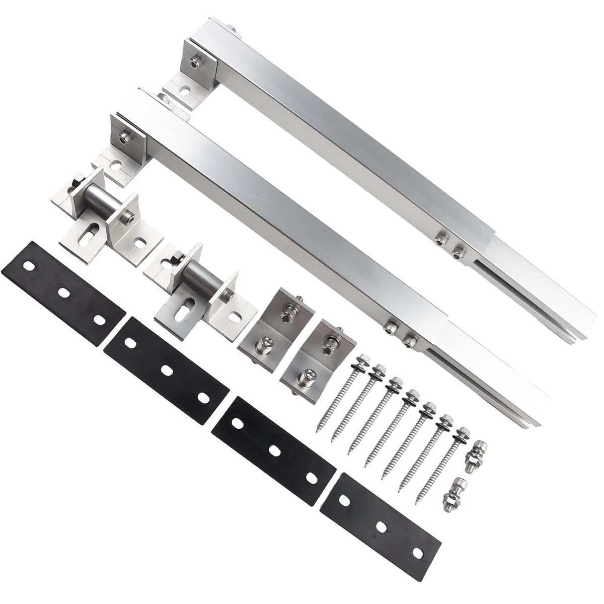 Photovoltaic Support Hardware for Flat Roof Mounting (Silver)