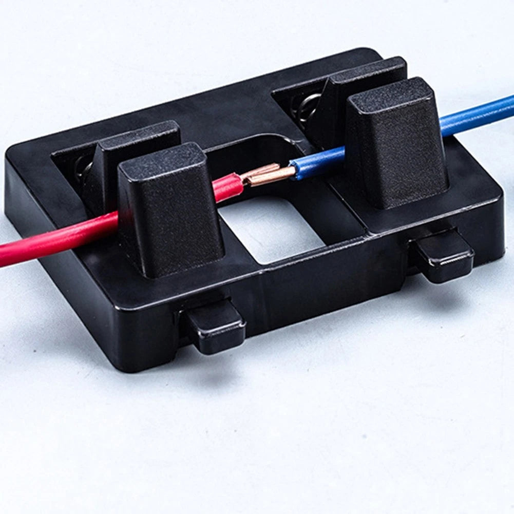 2X Black Plastic Wire Soldering Holder for Compact Design (70 x 50 mm)