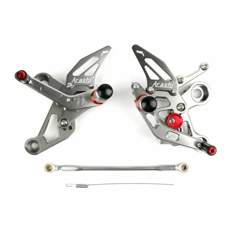 Adjustable Rearsets Foot Pegs Rear Set for Yamaha MT-09 FZ-09 (2014) Gray T9