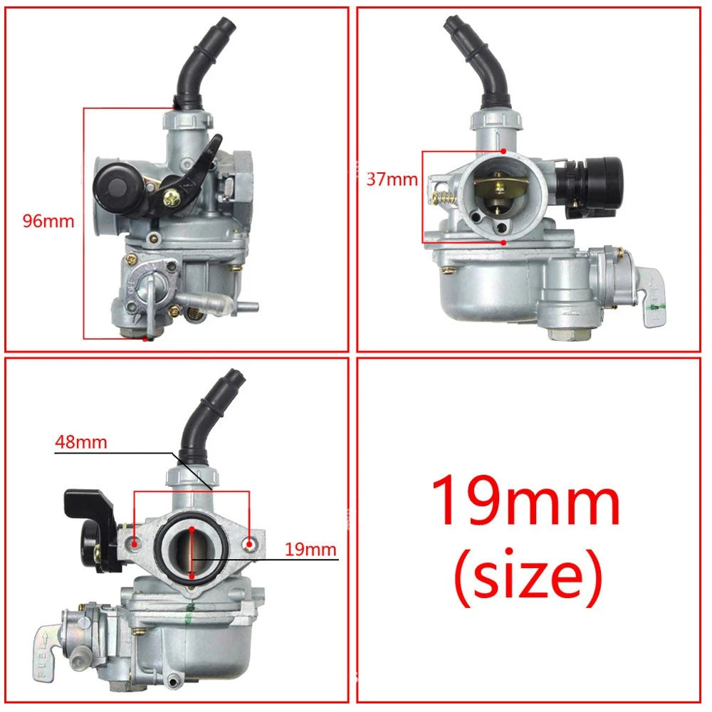 19mm Carburetor Parts for 50-125cc PZ19 (Pit Dirt Bike ATV Quad)