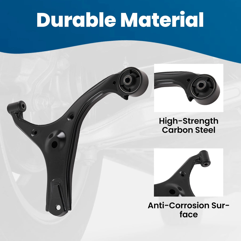 2X Front Lower Control Arms Kit for Hyundai Accent, Kia Rio (2006–2017)
