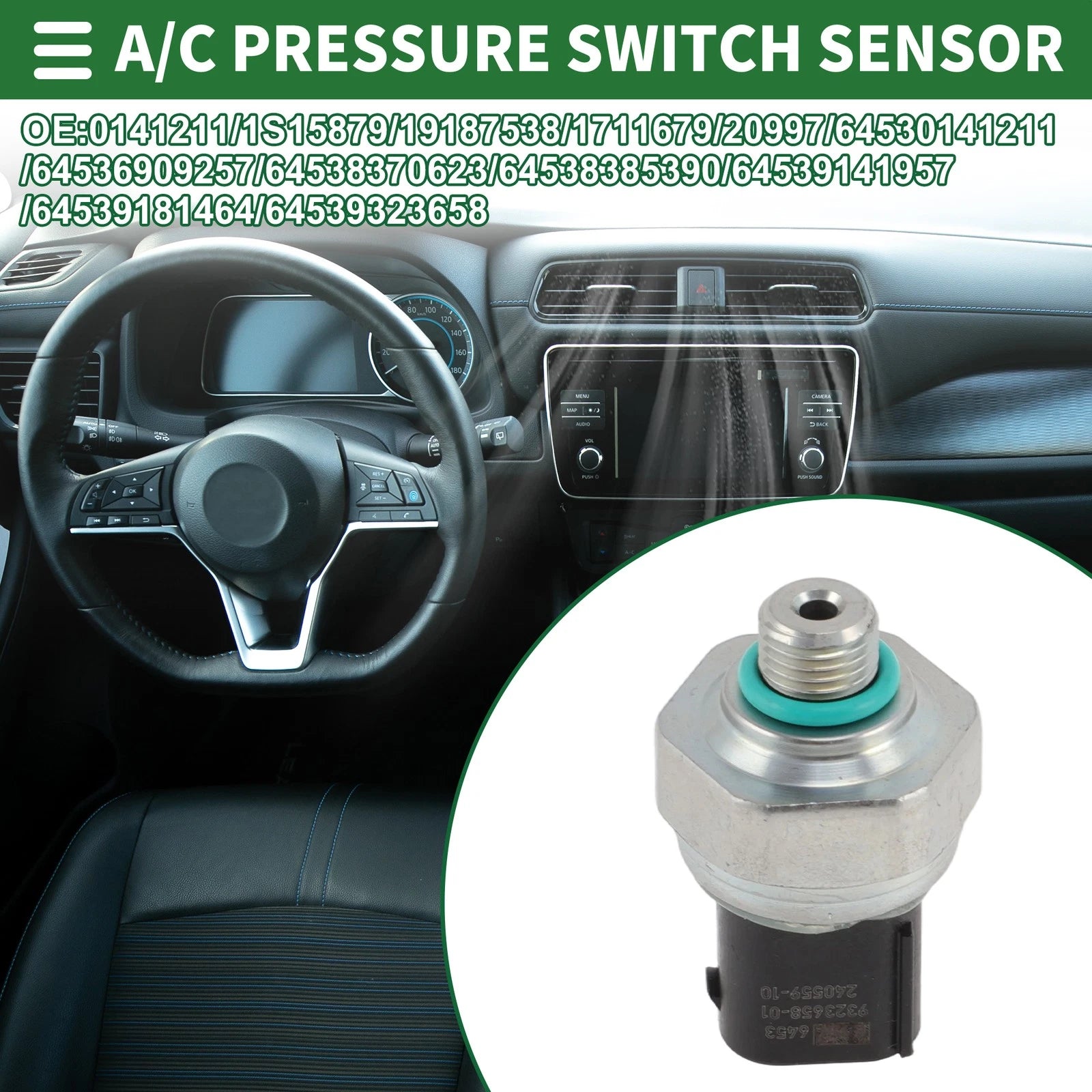 A/C Pressure Switch Sensor for BMW M6 (2012–2018) 0141211, 1S1587