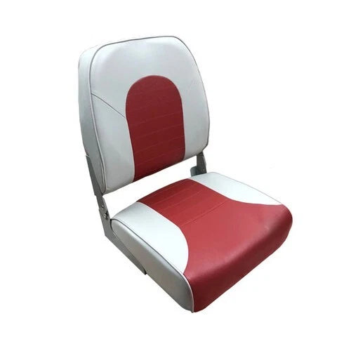 Folding Boat Seat for Gen3 Marine Classic (6-118GR) - Gray/Red