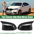 Left Right Rearview Mirror Cover Pair Replacement for BMW X3 G01 X4 (2018–2023)