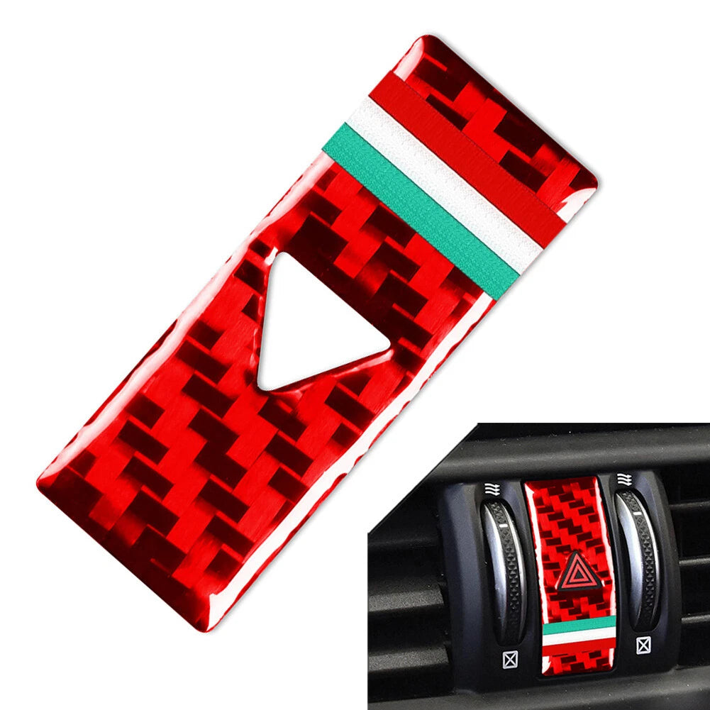 Double Flash Warning Light Panel Cover Trim for Alfa Romeo Giulia (2017–2021)
