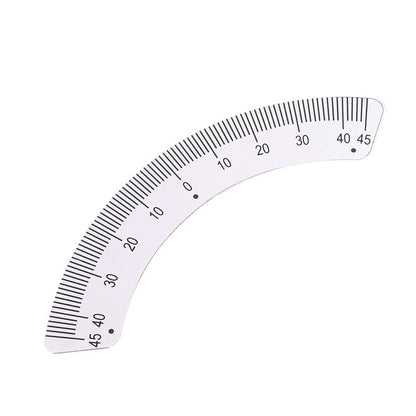 Turret Milling Machine Feed Scale with Aluminum Ruler 45 Degree ABS Metal