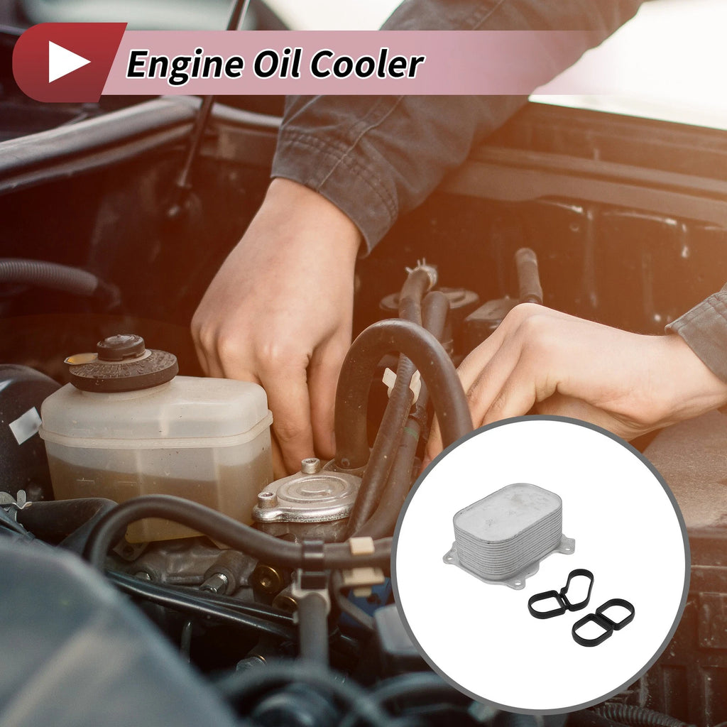 Engine Oil Cooler with O-Ring Seals for Volkswagen Tiguan (2016–2020)